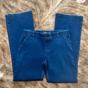 Betabrand Straight Leg Stretch Yoga Work Pants Jeans Size Medium